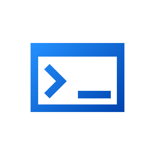 terminal Generic gradient fill icono