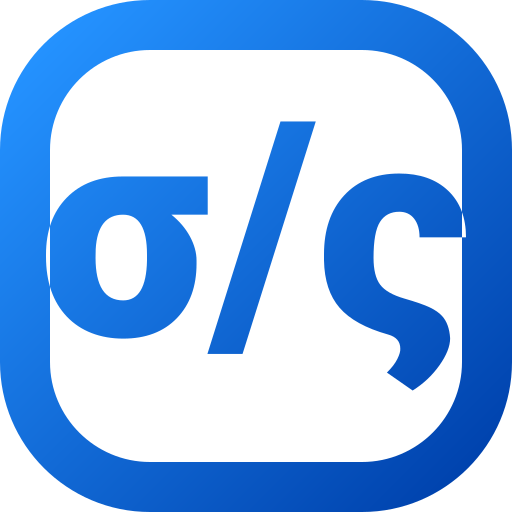 シグマ Generic gradient outline icon