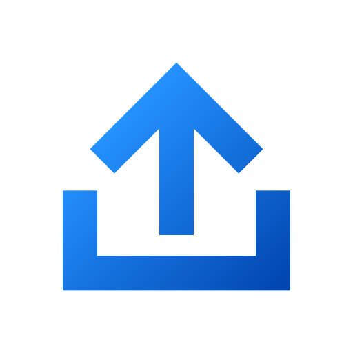 Upload Generic gradient fill icon