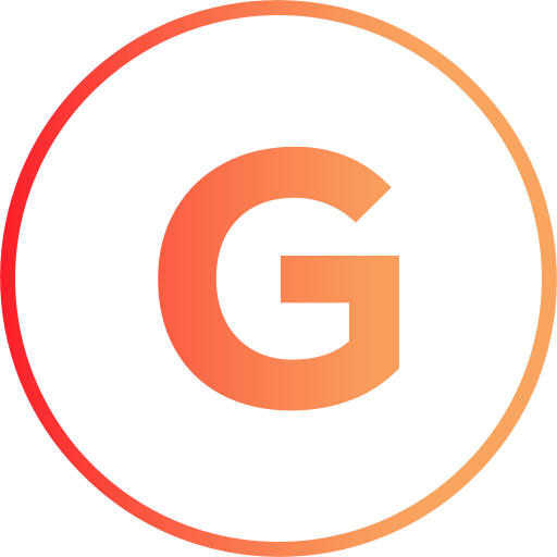 buchstabe g Generic gradient outline icon