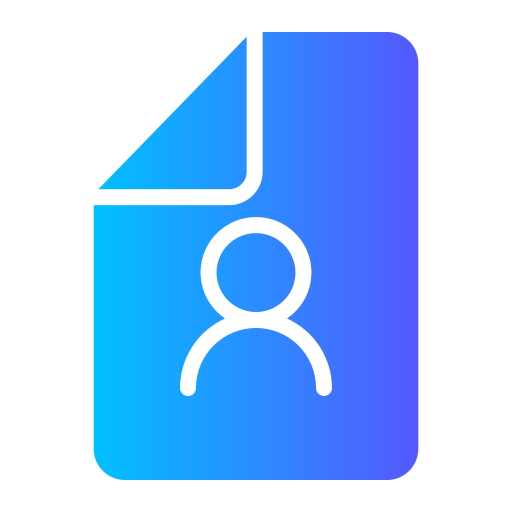 personalakte Generic gradient fill icon