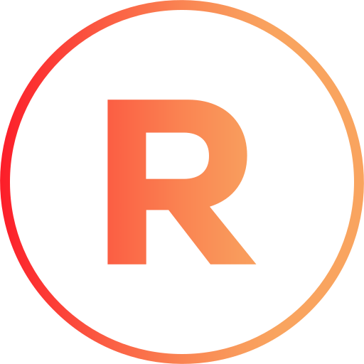 Letter r Generic gradient outline icon