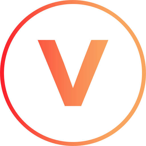 Letter V Generic gradient outline icon