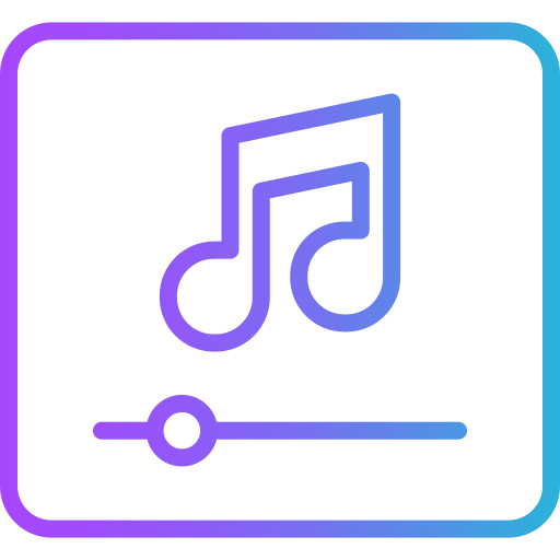 música Generic gradient outline icono