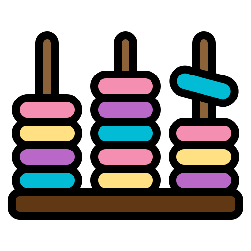 ringe stapeln Generic color lineal-color icon