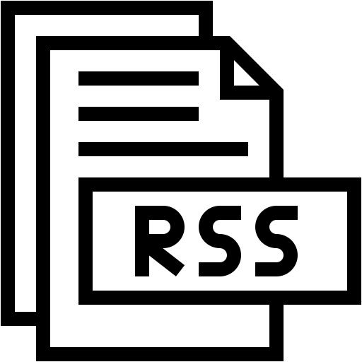 RSS Generic black outline icon