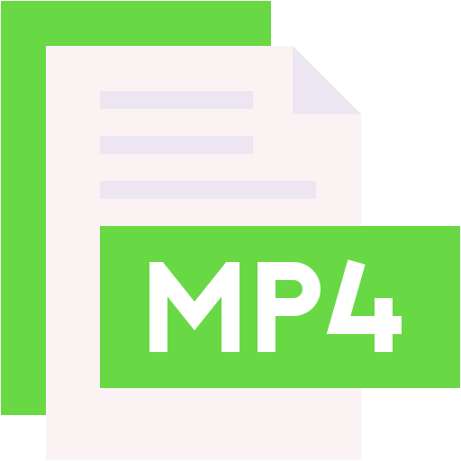 mp4 Generic color fill icon