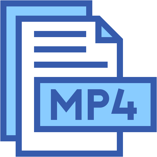 mp4 Generic color lineal-color icono