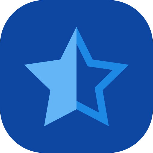 Half star Generic color fill icon
