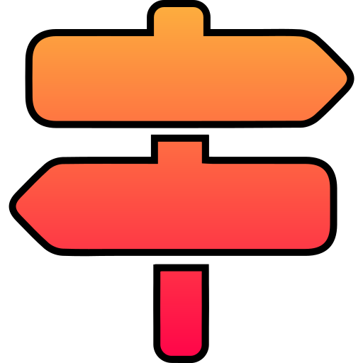 Signpost Generic gradient lineal-color icon