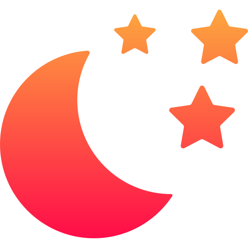 月と星 Generic gradient fill icon