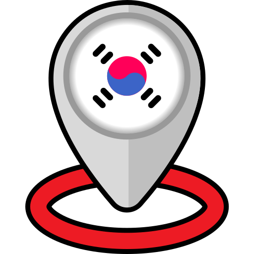 zuid-korea Generic color lineal-color icoon