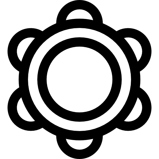 タンバリン Basic Straight Lineal icon