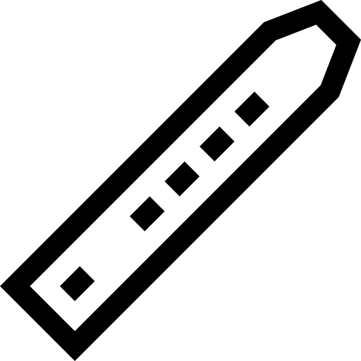 플루트 Basic Straight Lineal icon