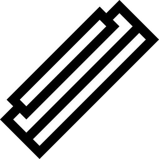 Harmonica Basic Straight Lineal icon