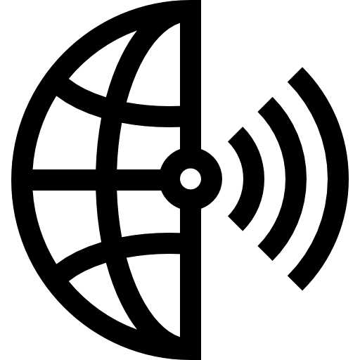 global Basic Straight Lineal icono