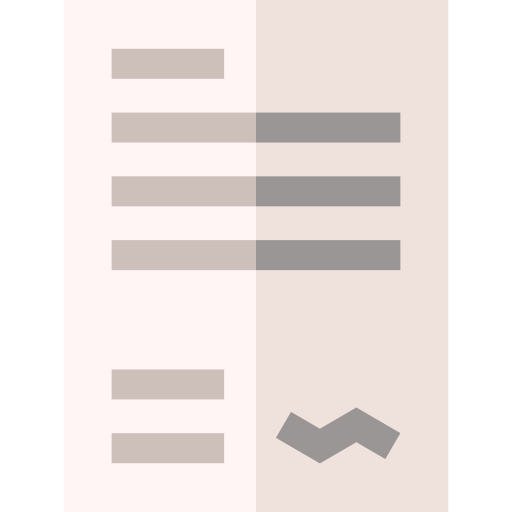 vertrag Basic Straight Flat icon