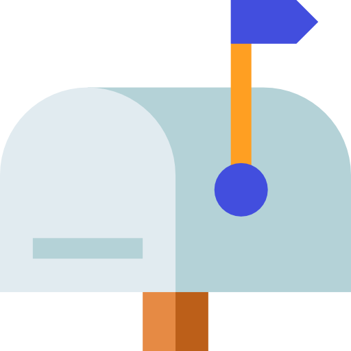 メールボックス Basic Straight Flat icon