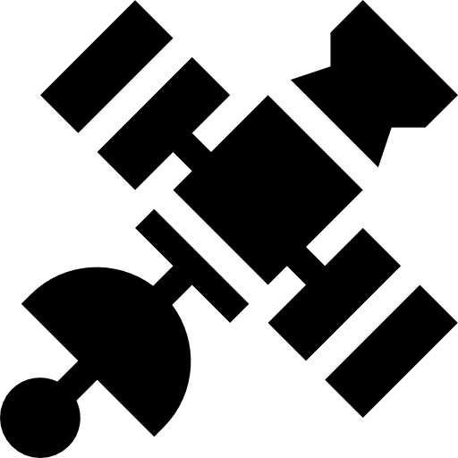 satelliet Basic Straight Filled icoon