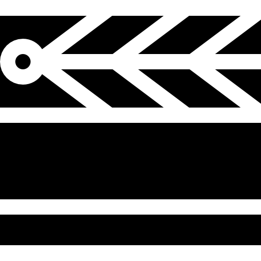 claqueta Basic Straight Filled icono