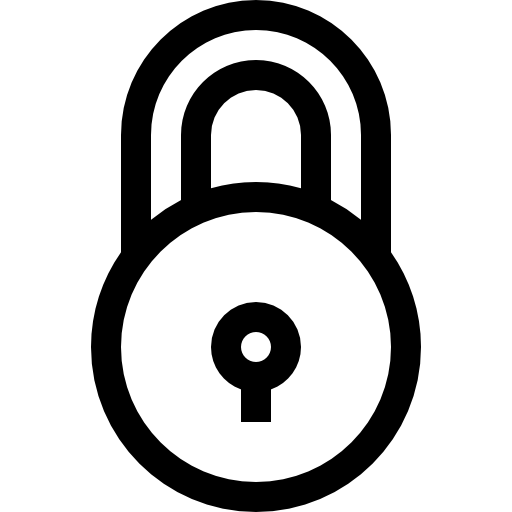 ロック Basic Straight Lineal icon