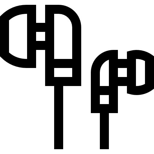 kopfhörer Basic Straight Lineal icon