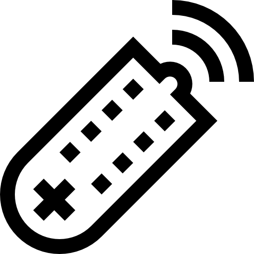 control remoto Basic Straight Lineal icono