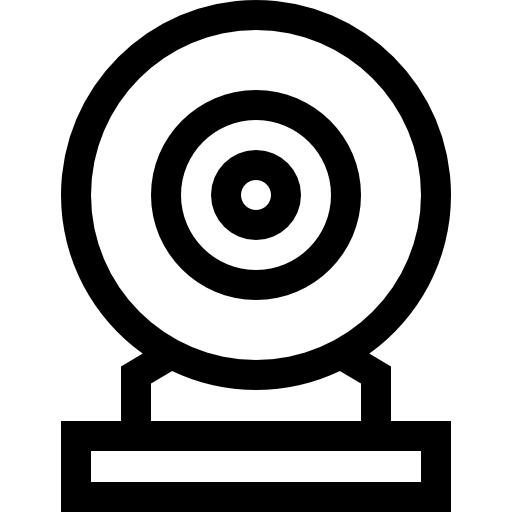 웹캠 Basic Straight Lineal icon