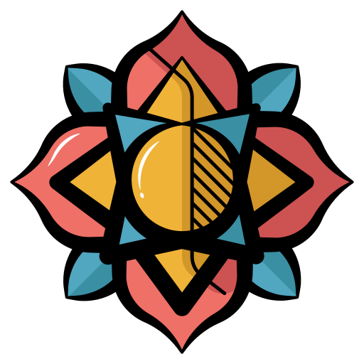 mandala Generic color hand-drawn icono