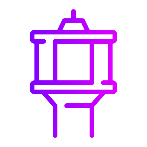 wieża kontroli Generic gradient outline ikona