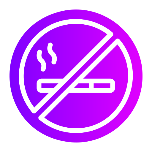 niet roken Generic gradient fill icoon