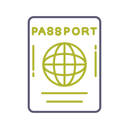 passaporto Generic color outline icona