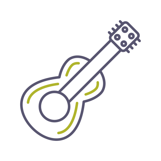 guitarra Generic color outline icono