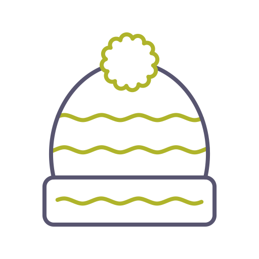 czapka zimowa Generic color outline ikona