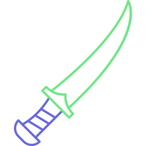 меч Generic color outline иконка
