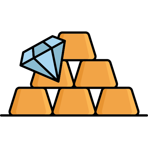 barras de oro Generic color lineal-color icono