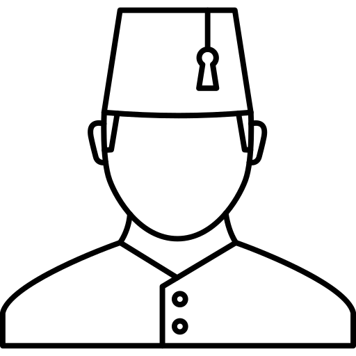 Muslim Generic black outline icon