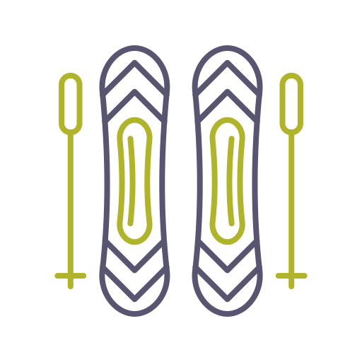 スキー用スティック Generic color outline icon