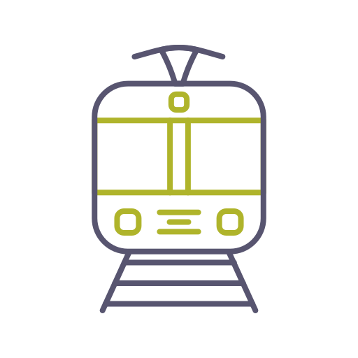 train Generic color outline icon