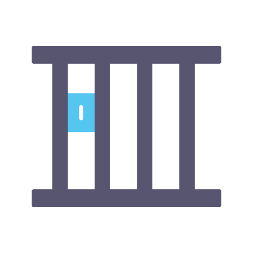 gevangenis Generic color fill icoon