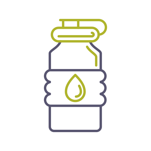 bottiglia d'acqua Generic color outline icona