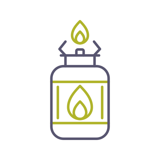 キャンプ用ガス Generic color outline icon