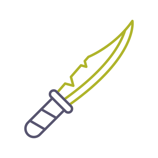 Нож Generic color outline иконка