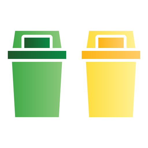 papelera de reciclaje Generic gradient fill icono