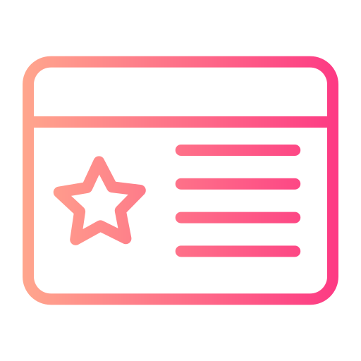 tarjeta de membresia Generic gradient outline icono
