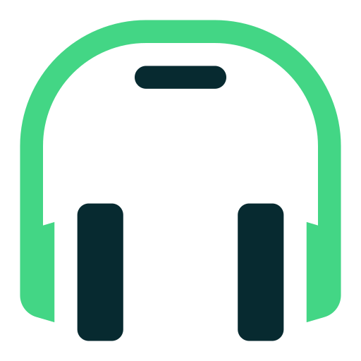 Music headphones Generic color fill icon