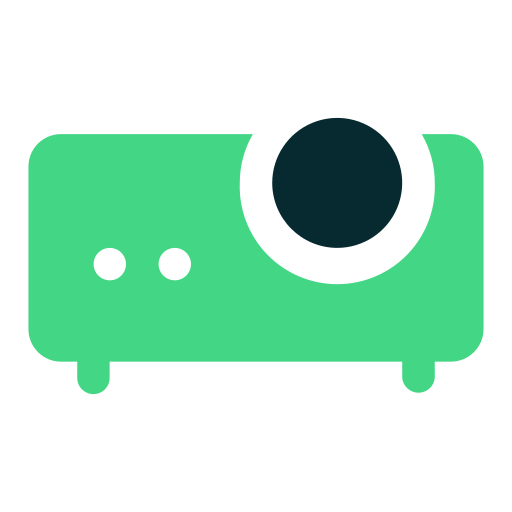 Projector Generic color fill icon