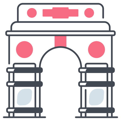 puerta de la india Generic color lineal-color icono