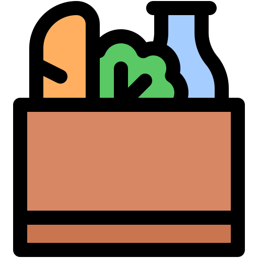 Grocery bag Generic color lineal-color icon