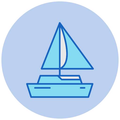 ヨット Generic color lineal-color icon